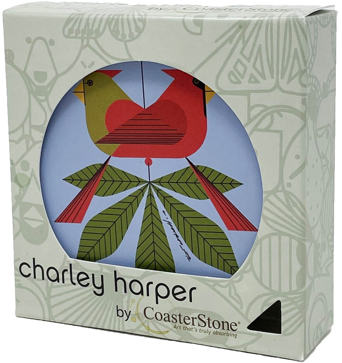 Charley Harper Fledgling Families Absorbent Coaster Set 